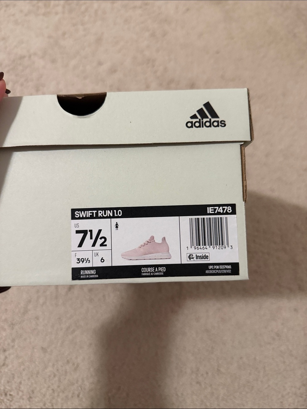 adidas Kids Swift Run 1.0 Pink Sneakers